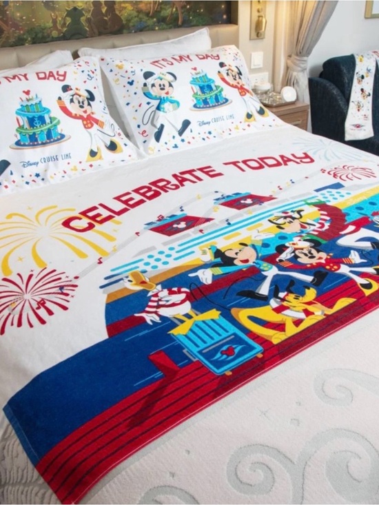 Disney Other - Disney Mickey & Friends 'Celebrate Today' Bright Multicolor Bedding